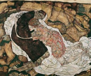 Egon Schiele, 'La Muerte y la Doncella', 1915