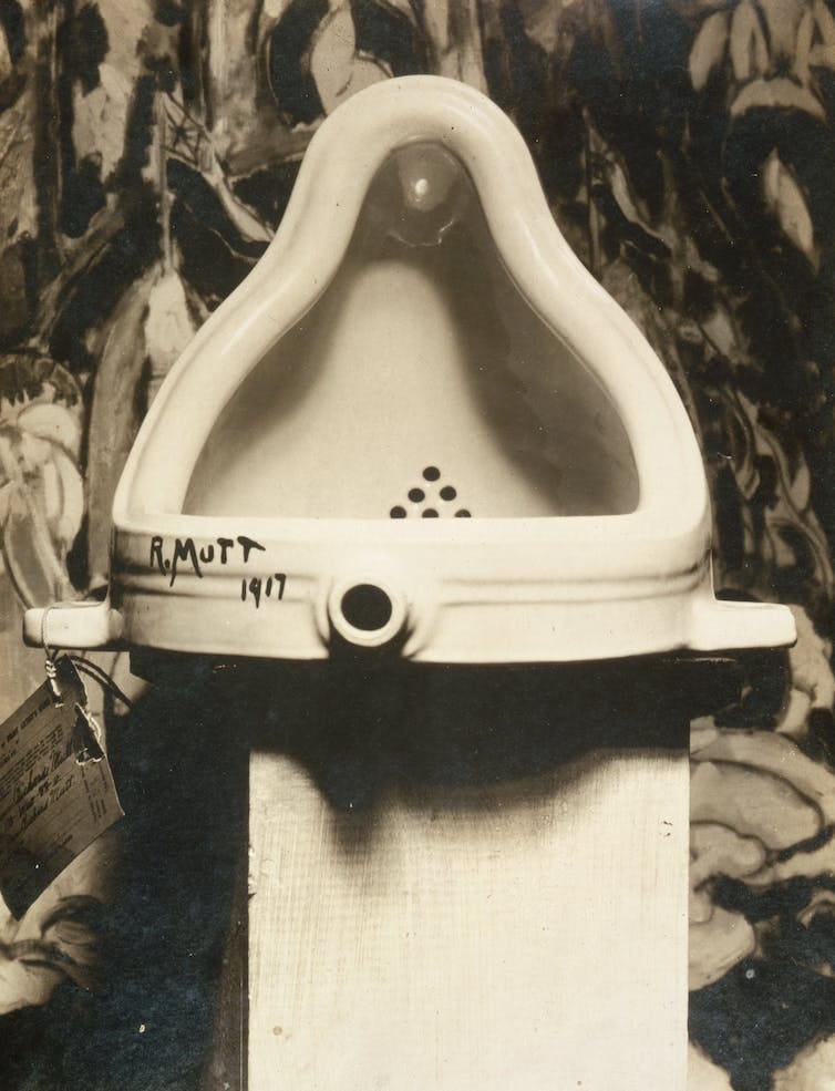Duchamp, ‘Fountain’, 1917. (Fotografía de Alfred Stieglitz)