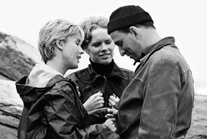 Ingmar Bergman, Liv Ulmann y Bibi Anderson durante el rodaje de 'Persona'