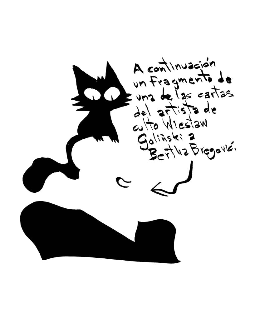Cartas a Bertha Bregović (fragmento 8) es una tira del artista Irán Hernández Castillo.