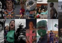 Collage de fotos incluidas en 'Documentar el presente: 14 mujeres en el fotoperiodismo'. Imagen: Centro de la Imagen / Facebook.