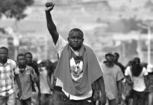Manifestación tras el magnicidio del presidente de Haití, Jovenel Moïse en 2021