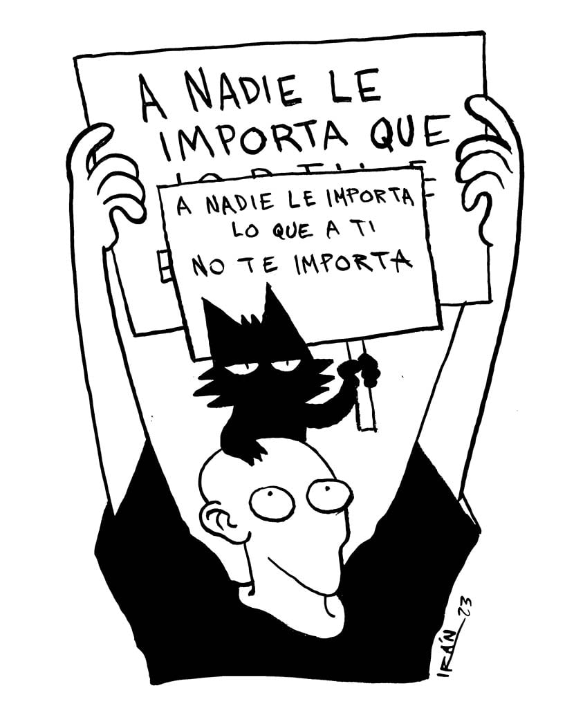 A nadie le importa... es una tira del artista Irán Hernández Castillo.