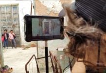 Durante la filmación de ‘Camino de lava’ (2023), de Gretel Marín; película incluida en el certamen del IV Festival de Cine INSTAR