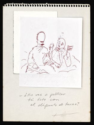 Necrofilia narcisista’, José Ángel Toirac, 2021, de la serie ‘Historias’, tinta sobre papel