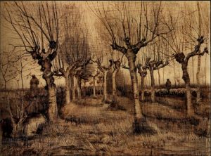 'Pollard Birches', Vincent van Gogh, Nuenen,  1884.