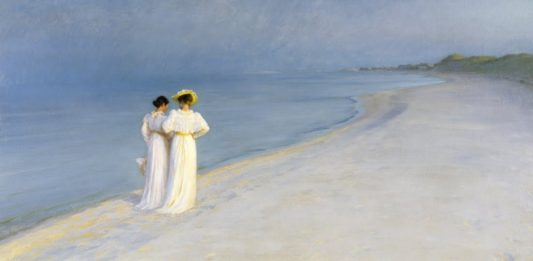 'Summer evening on Skagen Sønderstrand', Peder Severin Krøyer, 1893