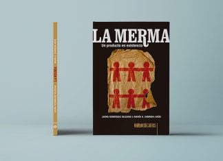 Cubierta de La merma Un producto en existencia, de Legna Rodríguez Iglesias y María A. Cabrera Arús (Rialta Ediciones, 2024)
