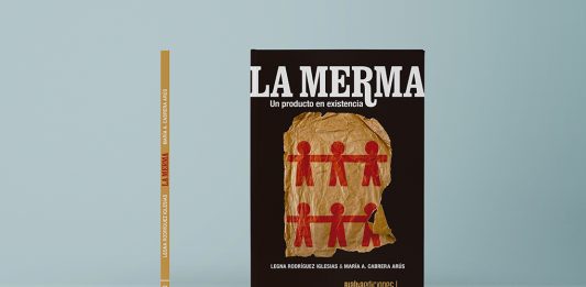 Cubierta de La merma Un producto en existencia, de Legna Rodríguez Iglesias y María A. Cabrera Arús (Rialta Ediciones, 2024)