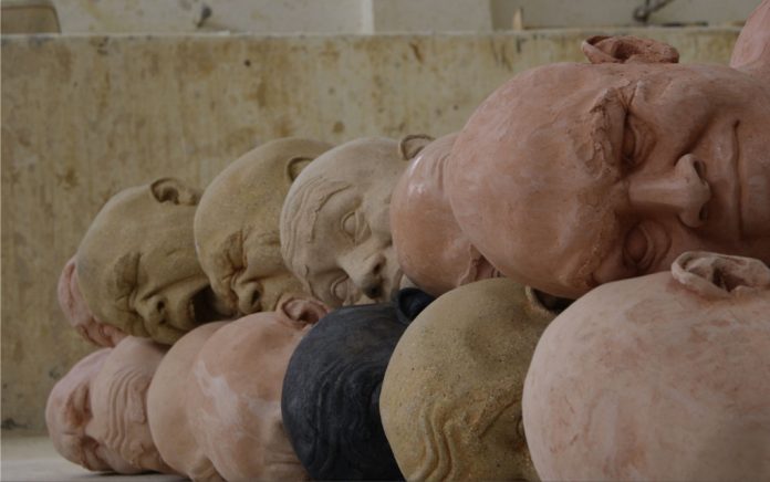 Francisco Esnayra, arte mexicano, cabezas