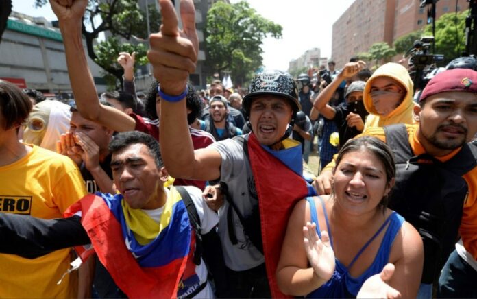 venezuela, marcha opositora