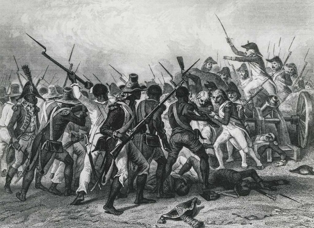 Enfrentamientos en el ejercito haitiano y el frances durante al expedicion a Santo Domingo en 1802 Getty Images | Rialta