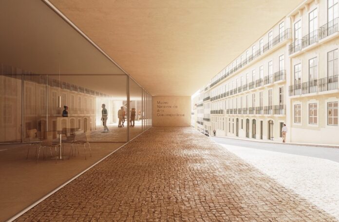 Visualización del proyecto de remodelación del Museo Nacional de Arte Contemporáneo del Chiado (MNAC), en Lisboa