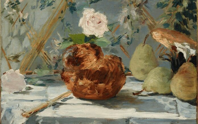 ‘Brioche con peras’ (detalle; óleo sobre lienzo; 1876); Edouard Manet / Museo de Arte de Dallas
