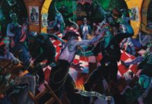 Artista mexicoamericano Vincent Valdez expone su visión completa de los Estados Unidos: ‘Just a Dream…’ ‘Kill the Pachuco Bastard!’ (2001; óleo sobre lienzo); Vincent Valdez en ‘Just a Dream...’