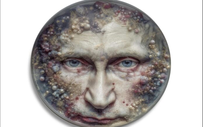 ‘Viruz’; Anton Bondarev & Alina Petrova. Exposición ‘Artists Against Kremlin: Virus’; De Balie, en Ámsterdam, Países Bajos