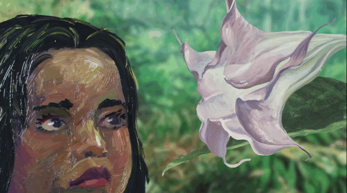 Still de ‘El Jardín’; Miguel Machado y Carolina Charadán