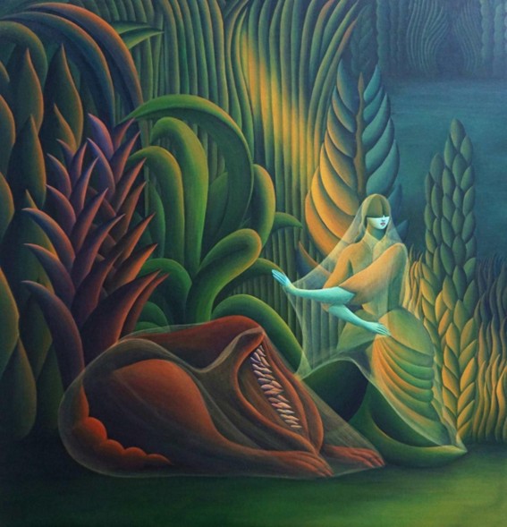 Vernix 2025 acrilico sobre lienzo 70 cm X 70 cm | Rialta