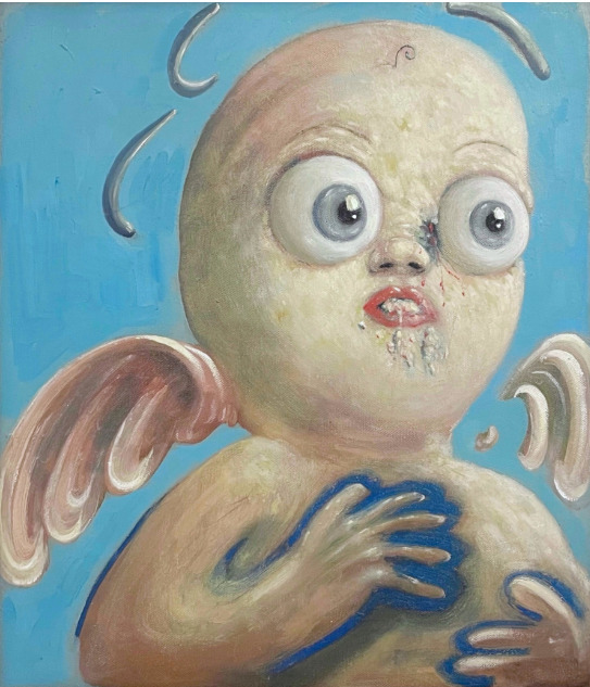 ‘Beautiful choke 35x40cm oil on canvas 2025 | Rialta