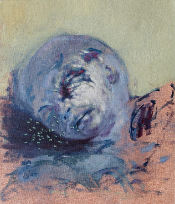 ‘Eaten 35x40cm oil on canvas 2025 | Rialta