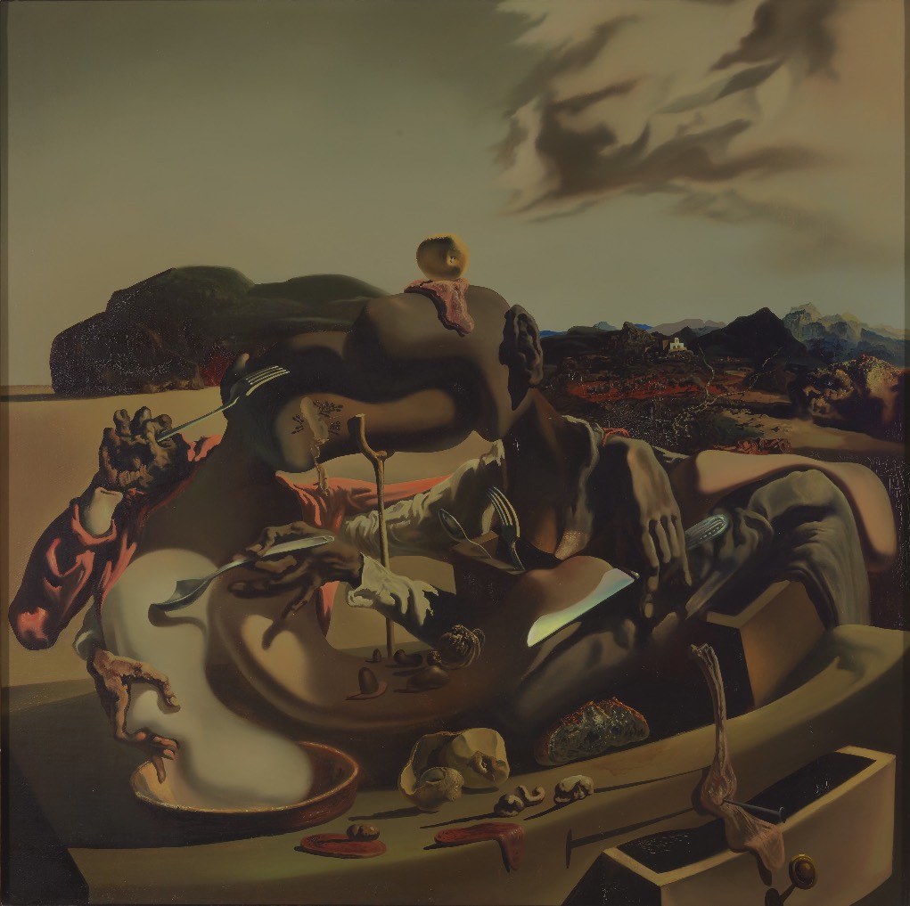 ‘Canibalismo en otoño’ (1936); Salvador Dalí. Exposición ‘International Surrealism’ en el Museo de Arte de Dallas, Texas, EE.UU.