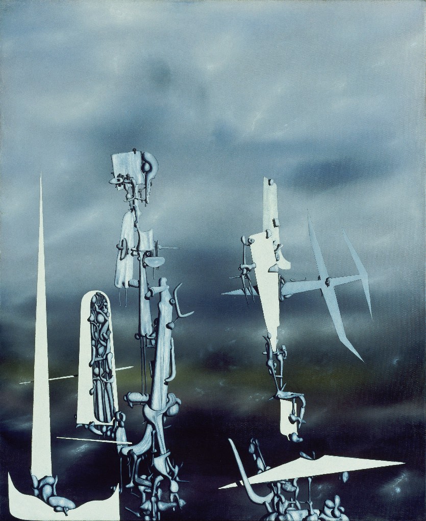 ‘The Invisibles’ (1951); Yves Tanguy. Exposición ‘International Surrealism’ en el Museo de Arte de Dallas, Texas, EE.UU.