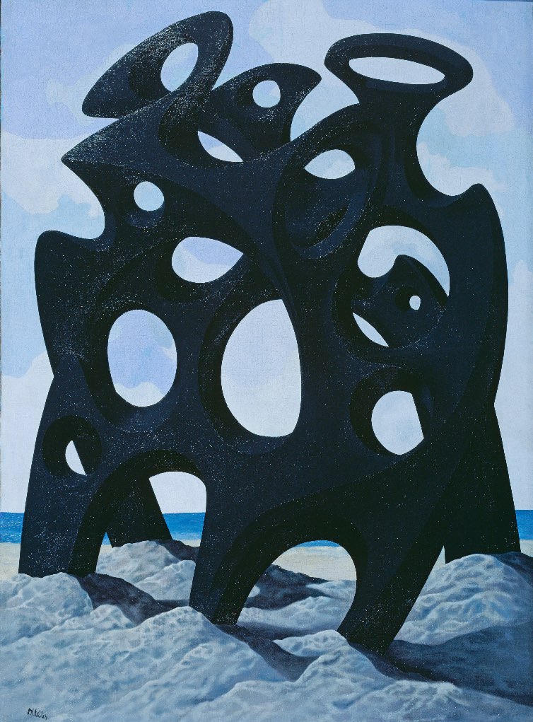 ‘Variations on the Form of an Archor’ (1939); Tristram Hillier. Exposición ‘International Surrealism’ en el Museo de Arte de Dallas, Texas, EE.UU.