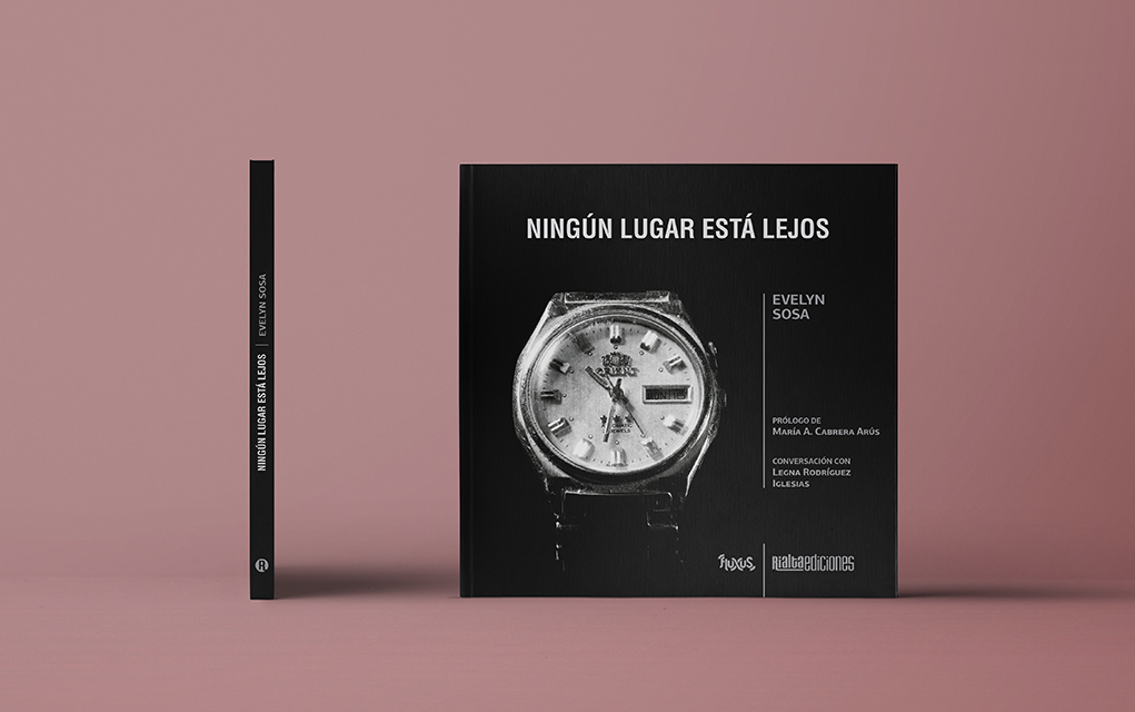 Cubierta de Ningún lugar está lejos, de Evelyn Sosa (Rialta Ediciones, 2026)