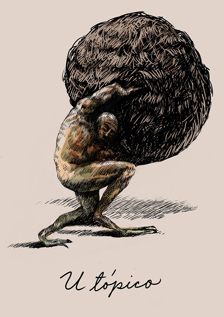 Utópico, dibujo de Camila Lobón