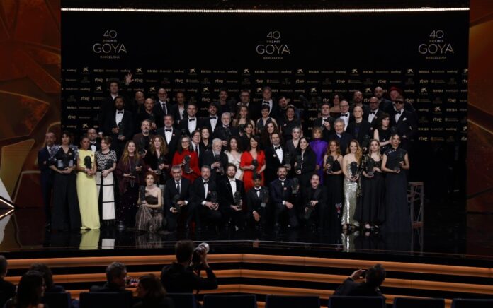 Premiados en la 40 edición de los Premios Goya, en España
