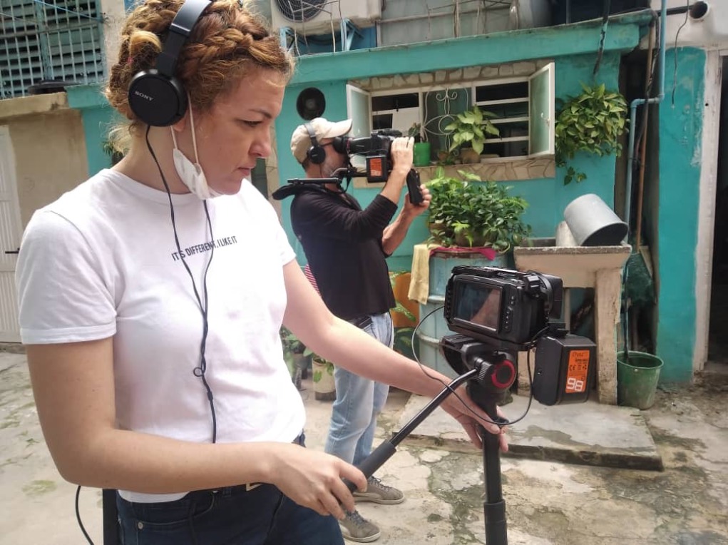 Rodaje de ‘Calle Cuba’; Vanessa Batista