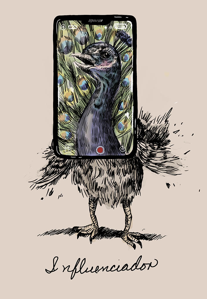 Influenciador dibujo de Camila Lobon | Rialta