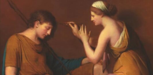 Portada de ‘Olvidos y obituarios’ (Agni Ediciones, 2026); Orlando Luis Pardo Lazo. Obra: ‘La doncella corintia’ (1782–1784); Joseph Wright. Galería Nacional de Arte. Washington, DC.