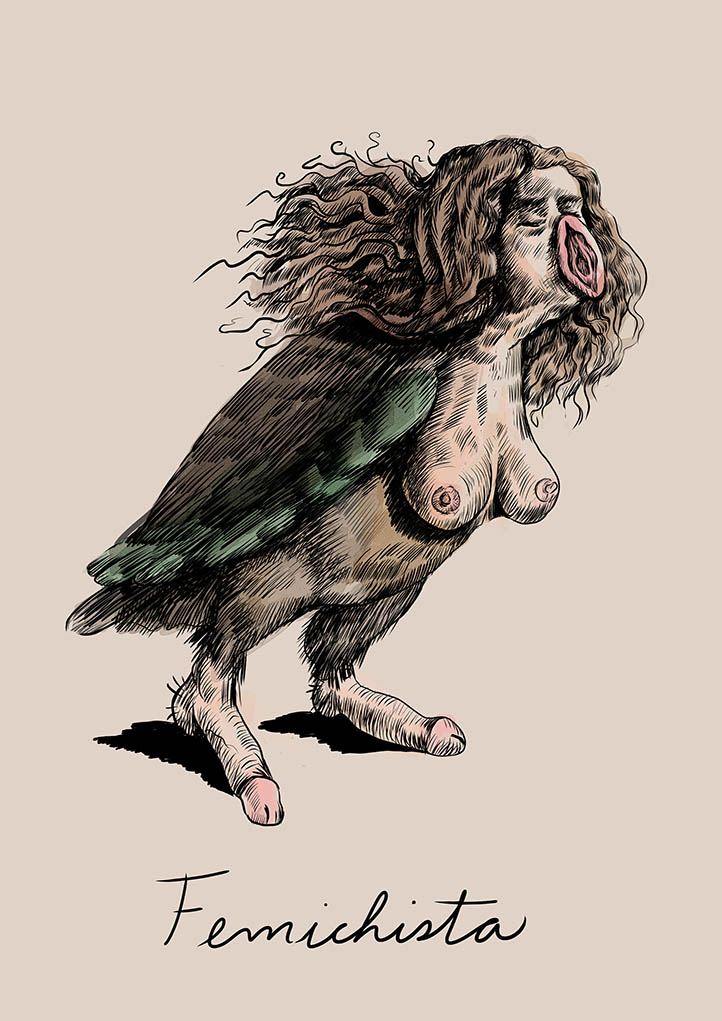 Femichista dibujo de Camila Lobon | Rialta