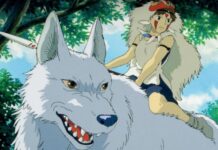 Studio Ghibli, la gran aventura creativa de Miyazaki y Takahata, recibirá el Princesa de Asturias de Comunicación y Humanidades 2026 Cartel (detalle) de ‘La princesa Mononoke’ (1997); Hayao Miyazaki