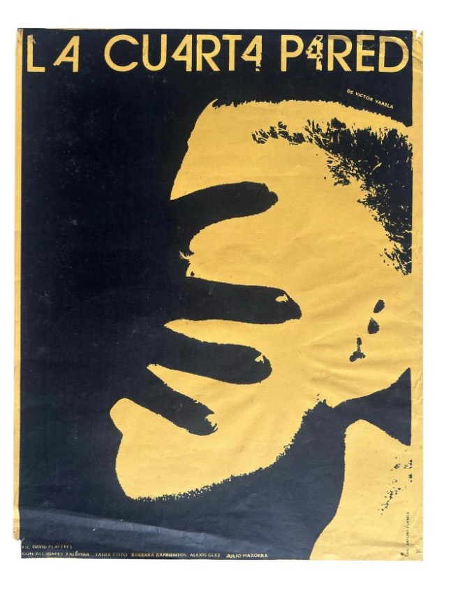 Póster de Arturo Cuenca para la obra ‘La cuarta pared’ de Víctor Varela. Incluido en la exposición ‘PROPAGARTIST’