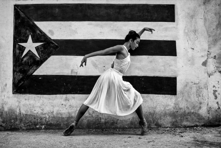 “La bailarina y la bandera”, noviembre de 2019; Luis Casadevall