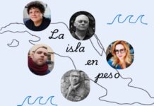 Cinco poetas cubanos leerán y dialogarán en Ciudad de México bajo la advocación de Virgilio Piñera “La isla en peso. Cinco poetas cubanos a la mesa” en Tierra 56, Ciudad de México: Odette Alonso, Norge Espinosa, Liudmila Quincoses, Erian Peña y Yunier Riquenes