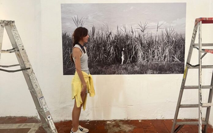 Laura Capote. Montaje de la exposición 'Expolios: habitar los límites. Cuba-Yucatán 2019-2025'; desde el 3 de septiembre de 2026 en el Centro de Artes Visuales de Mérida, en Yucatán, México