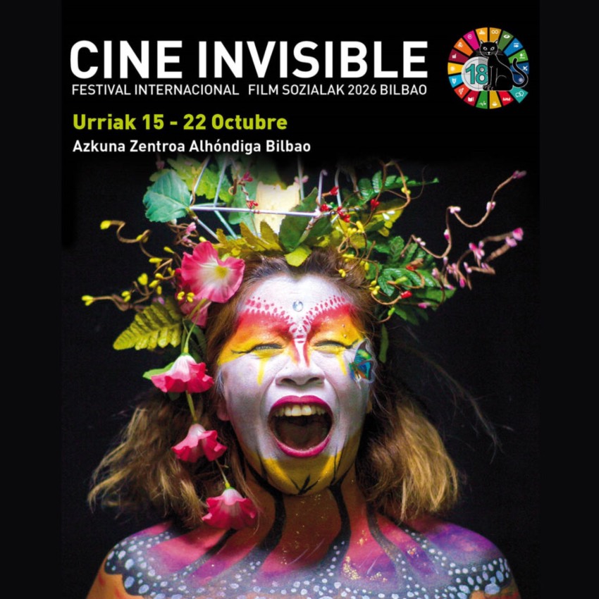 Cartel del Festival Internacional de Cine Invisible - Film Sozialak 2026